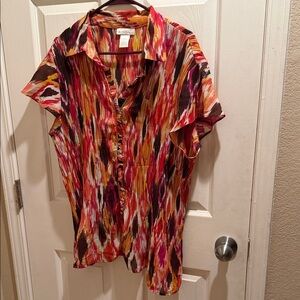 Vibrant Multicolor Short-Sleeve Shirt